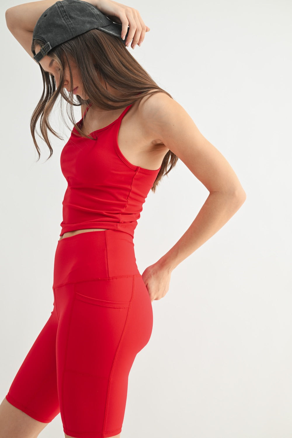 Mono B Spaghetti Strap Active Tank Top – Supportive, Stretchy & Stylish