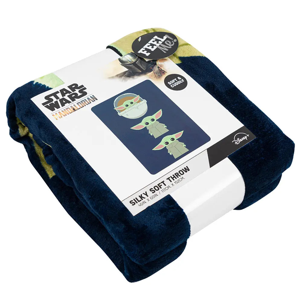 Joia Star Wars Mandalorian Silk Throw Blanket – Soft & Cozy 46” x 60” Blanket JOIA TRADING CO.
