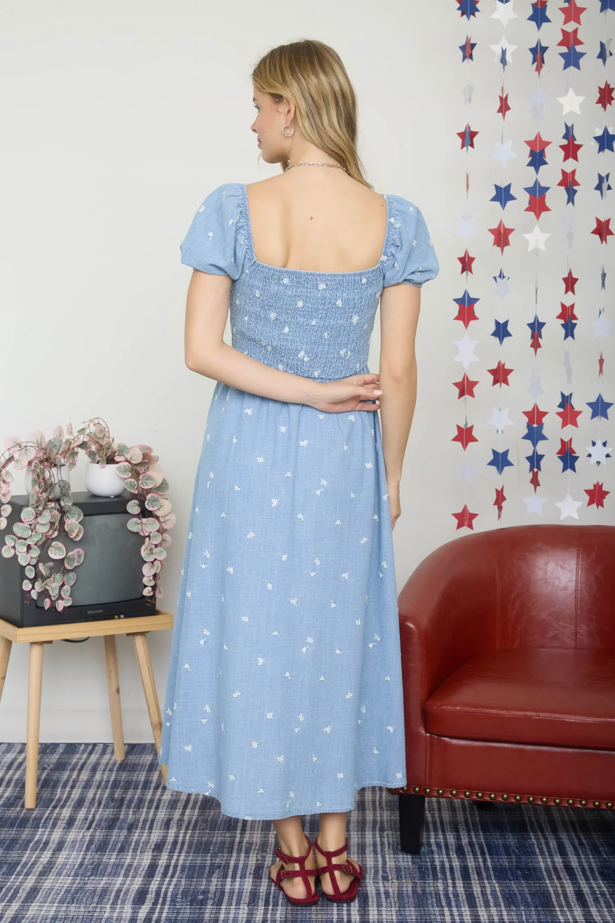 Blu Pepper Daisy Field Dress – Floral Embroidered Dress BLU PEPPER
