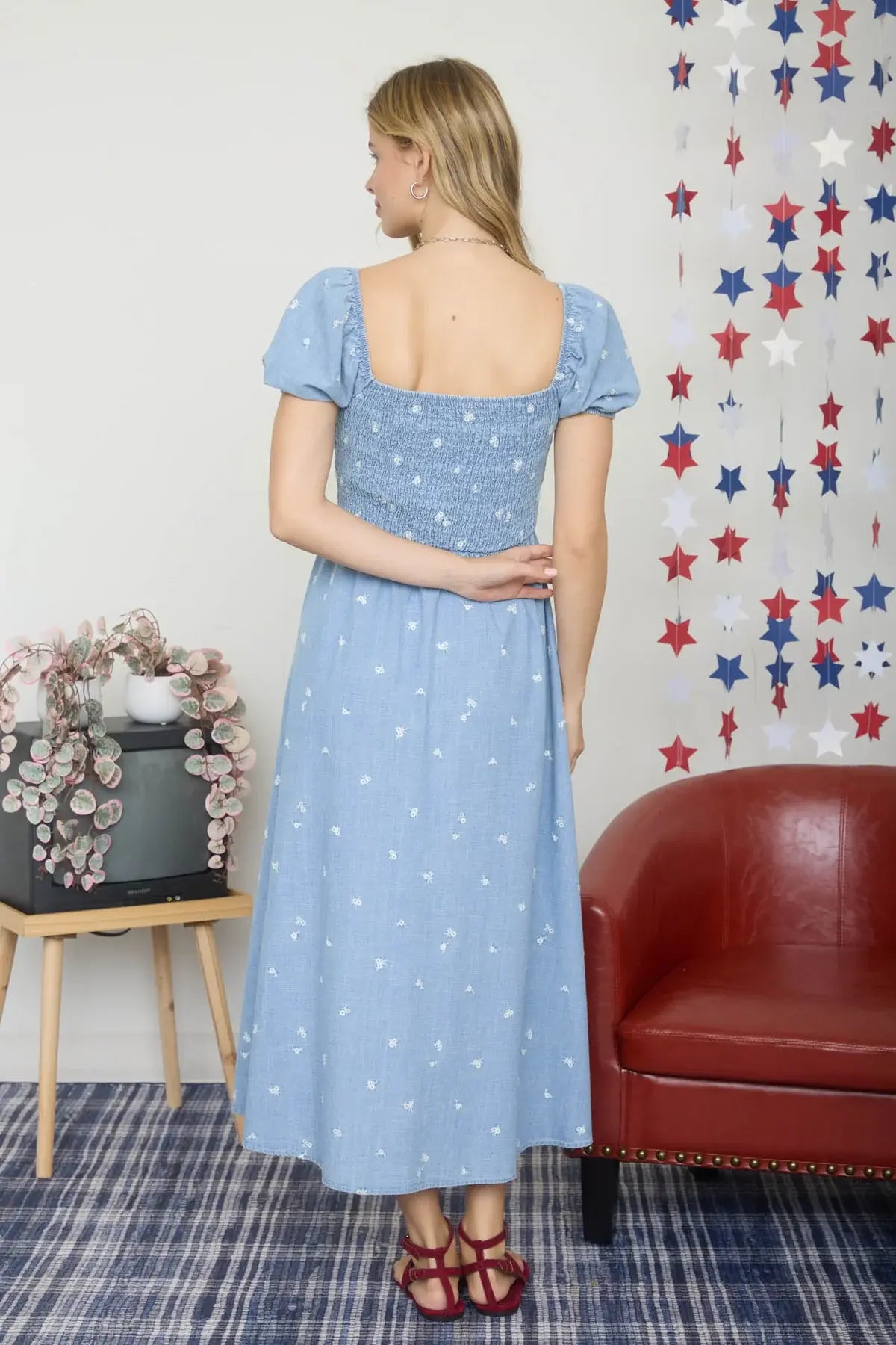 Blu Pepper Daisy Field Dress – Floral Embroidered Dress BLU PEPPER