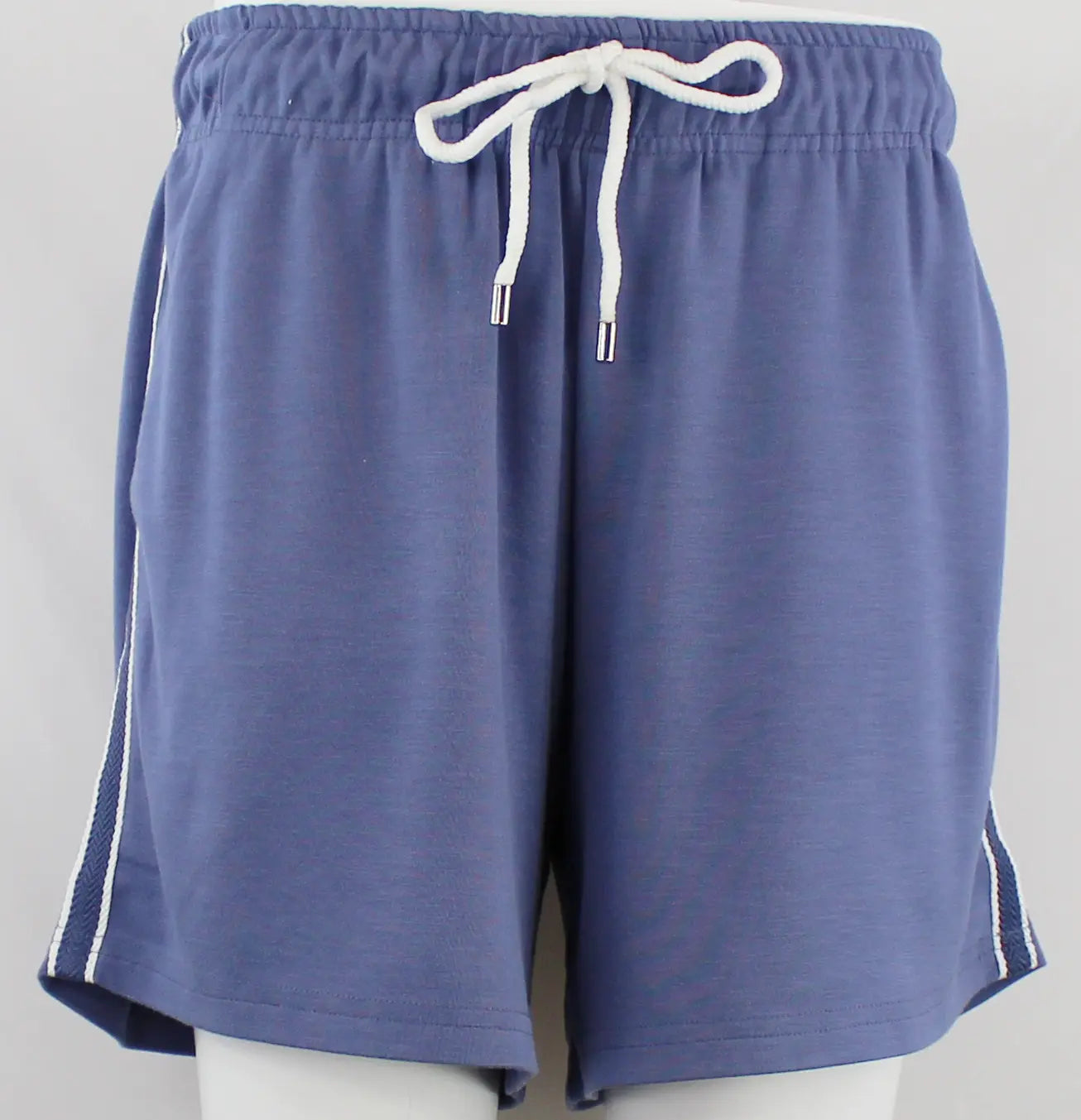 Keren Hart Playtime Shorts – Soft Stretch Pull-On with Side Stripes NAVY / XL KEREN HART