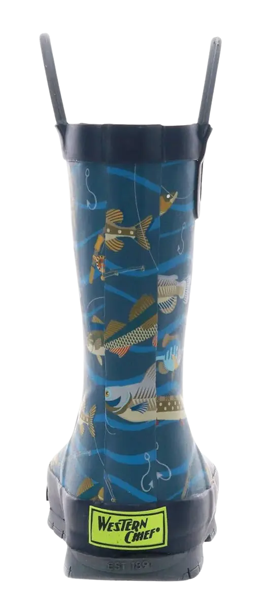 Kids’ Western Chief Gone Fish’n Rain Boots – Ready for Puddle Adventures WASHINGTON SHOE