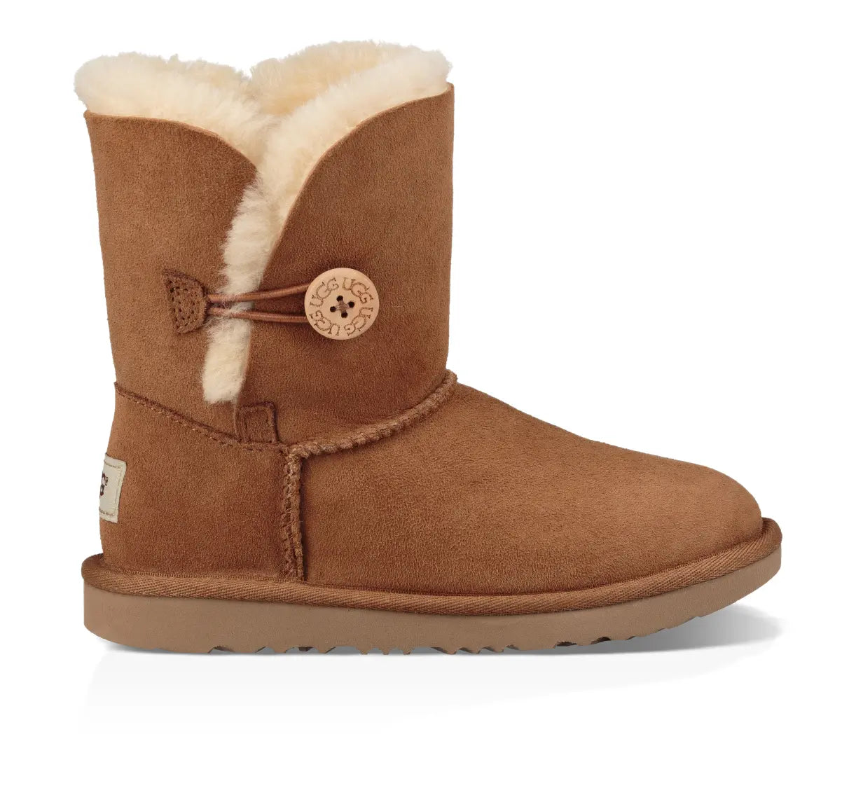Kids’ UGG Bailey Button II – Cozy Sheepskin Boot with Versatile Style UGG