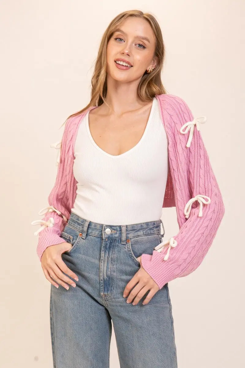 Sweetheart Bolero PINK-IVORY-L TIMING INC