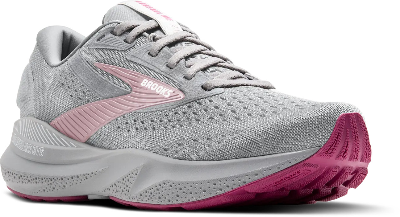 Women's Adrenaline GTS 24 ALLOY-WHITE-ZEPHYR-D-10 BROOKS