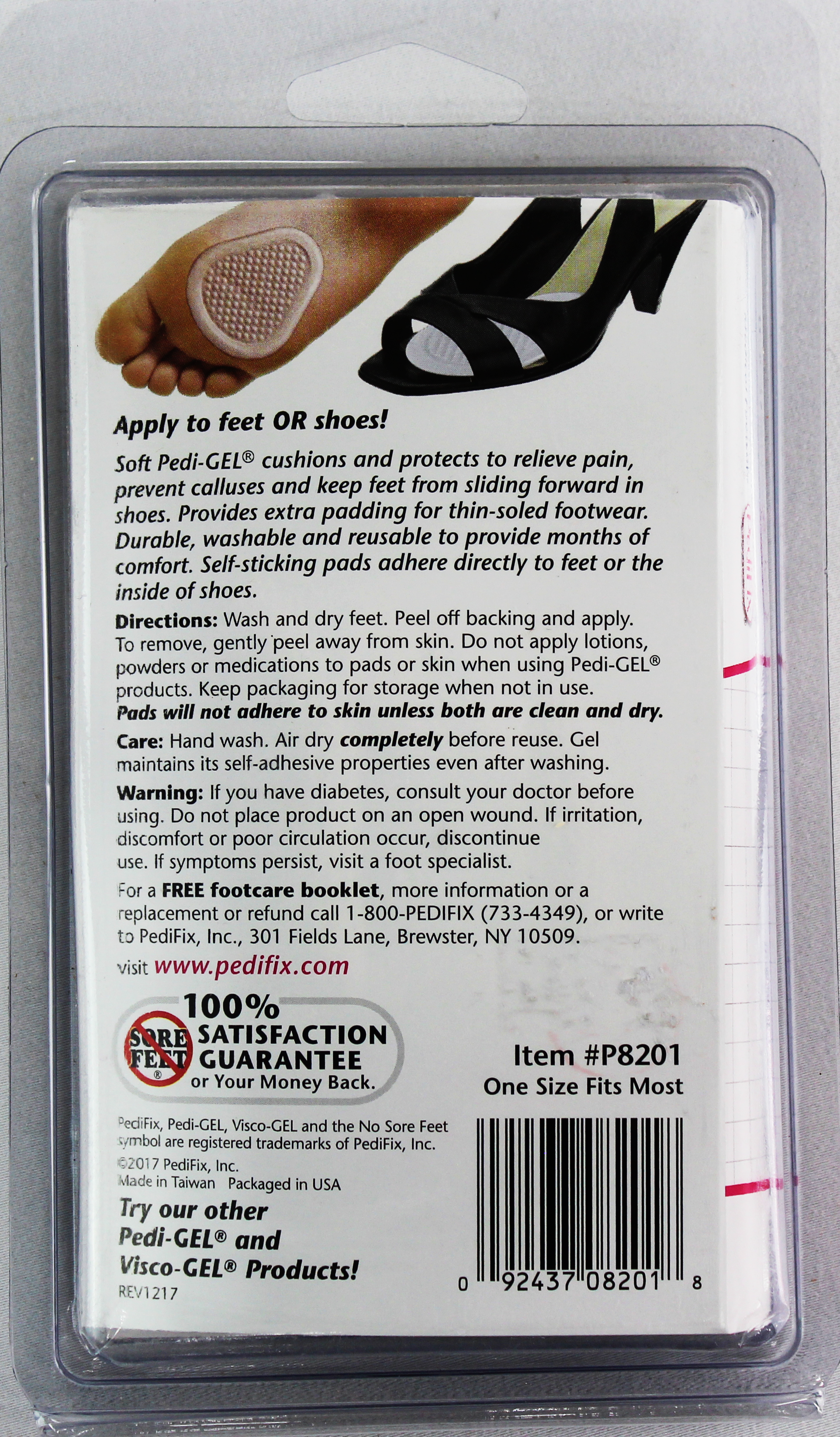 PediFix Pedi-GEL Ball-of-Foot Pads – Cushioned Relief for Forefoot Pain PEDIFIX