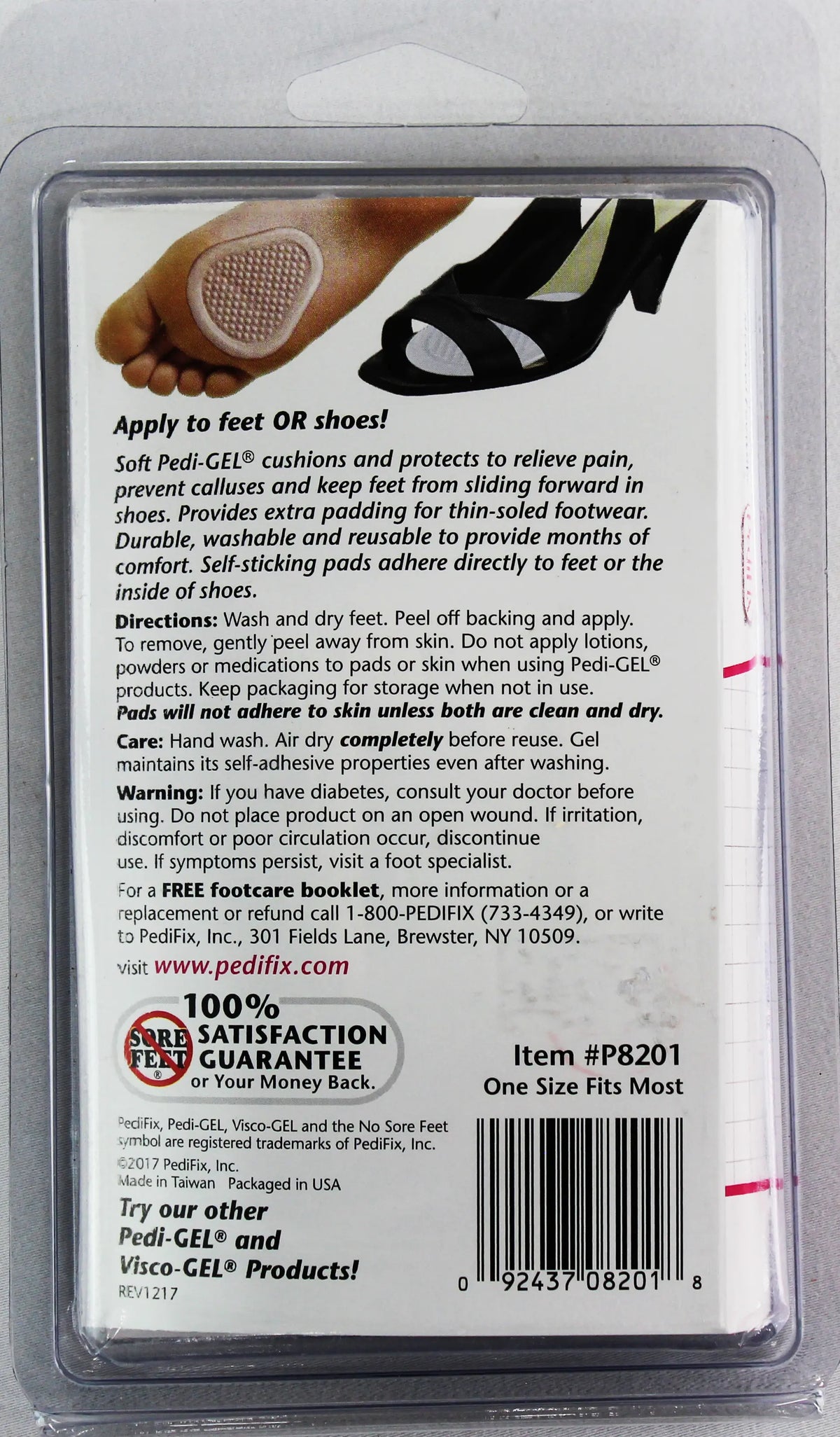 PediFix Pedi-GEL Ball-of-Foot Pads – Cushioned Relief for Forefoot Pain PEDIFIX