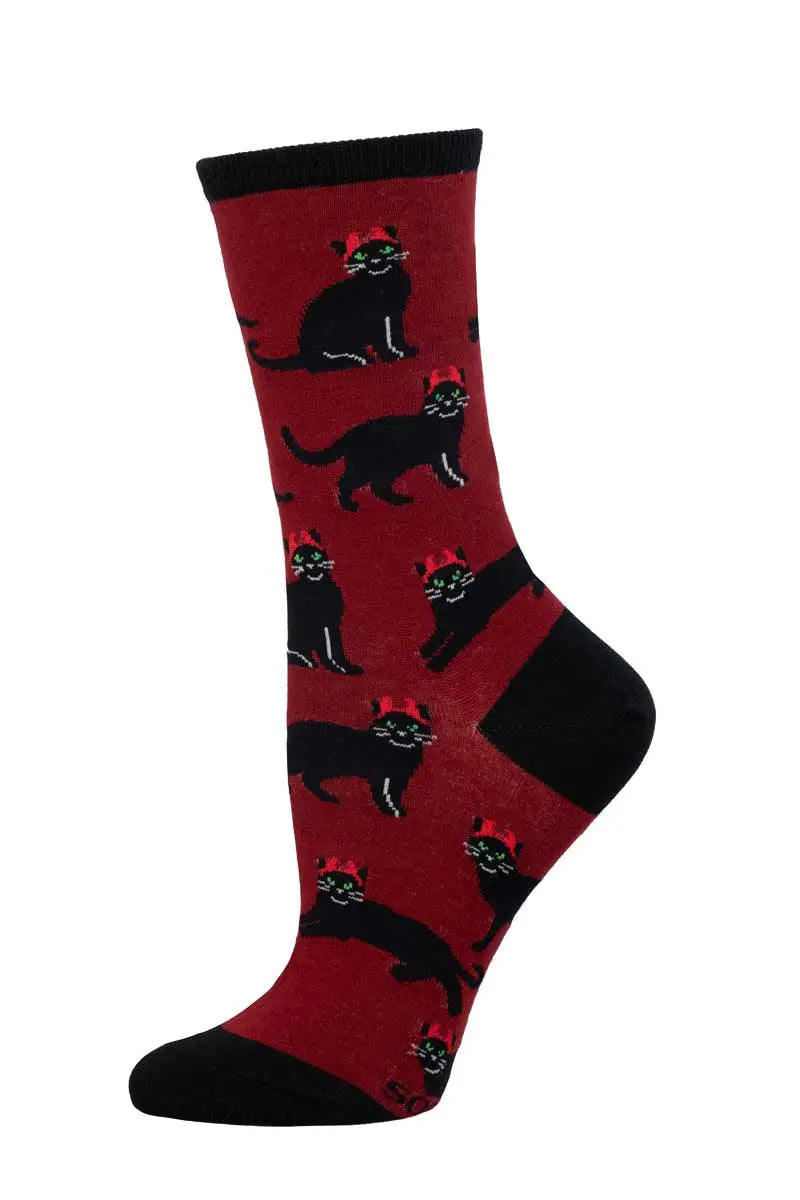 Women's Devilish Cat Socks SOCK SMITH