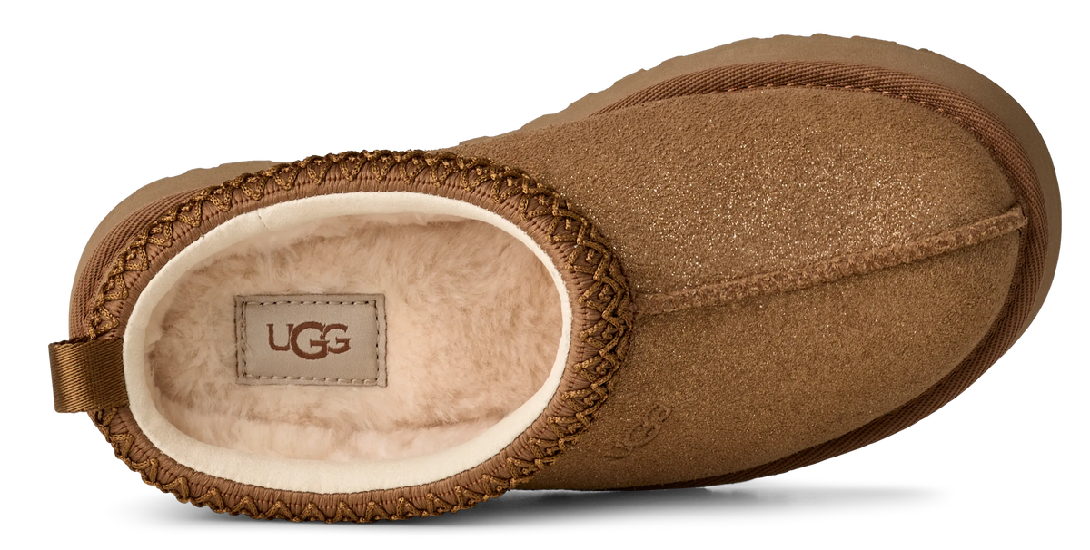 Kid’s UGG Tazz Dazzle – Sparkly Suede Platform Slipper for Little Trendsetters UGG