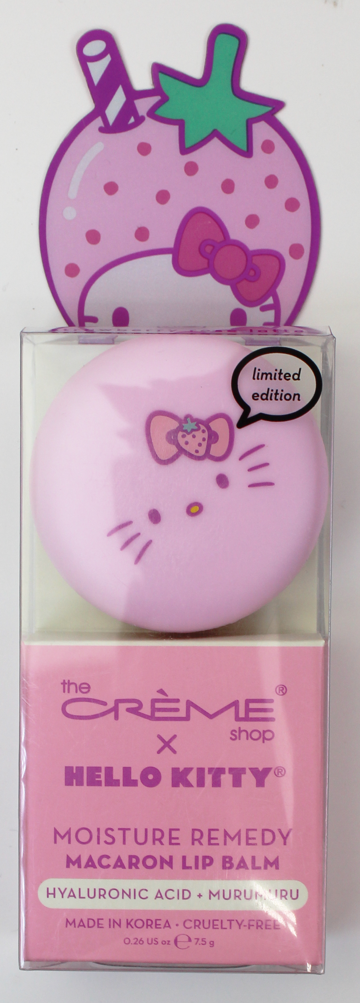Joia Hello Kitty Macaroon Lip Balm – Moisturizing & Nourishing STRAWBERRY ROSE LATTE JOIA TRADING CO.