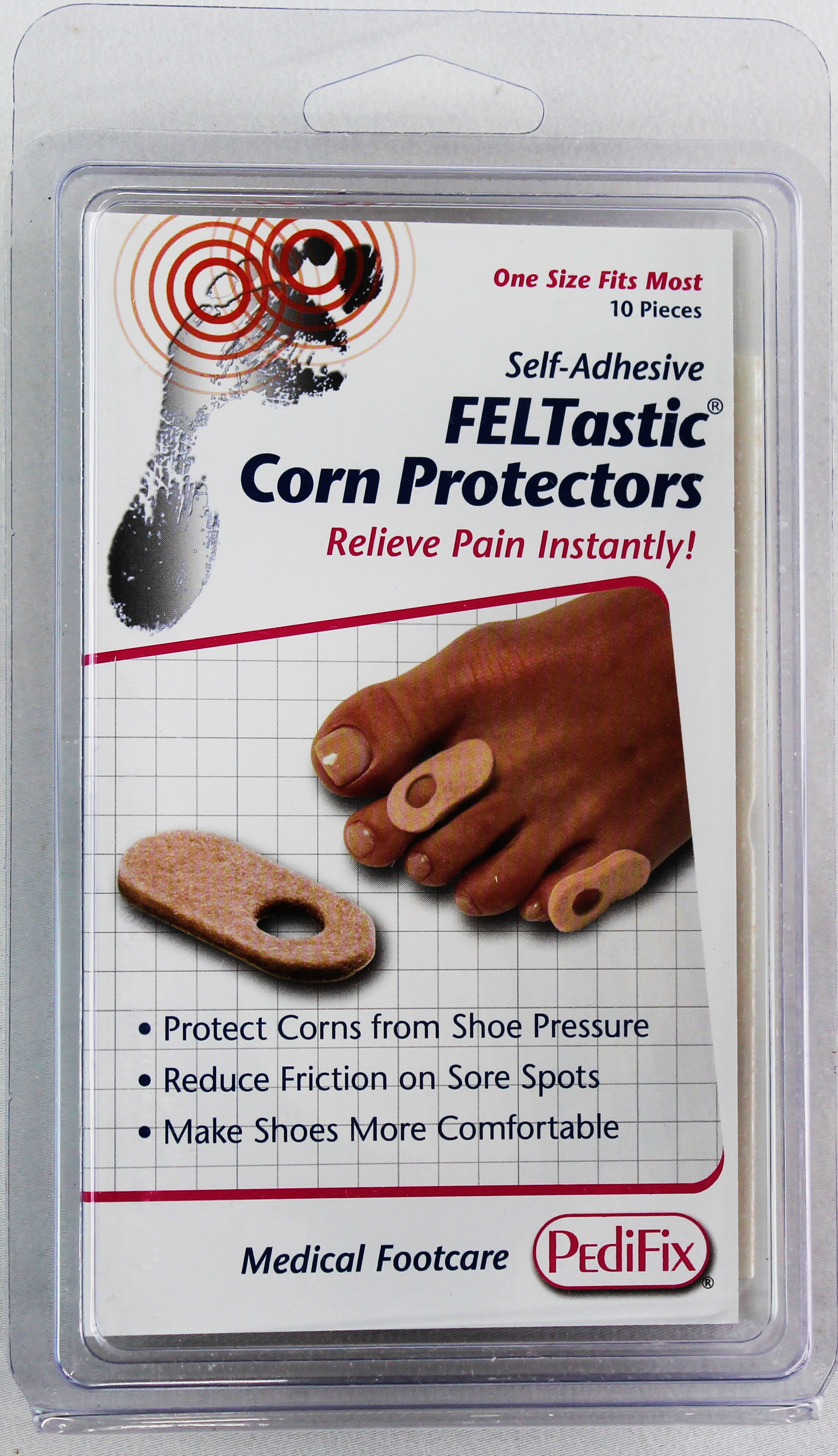 PediFix Felt Corn Protectors – Soft Cushioning for Painful Corns PEDIFIX