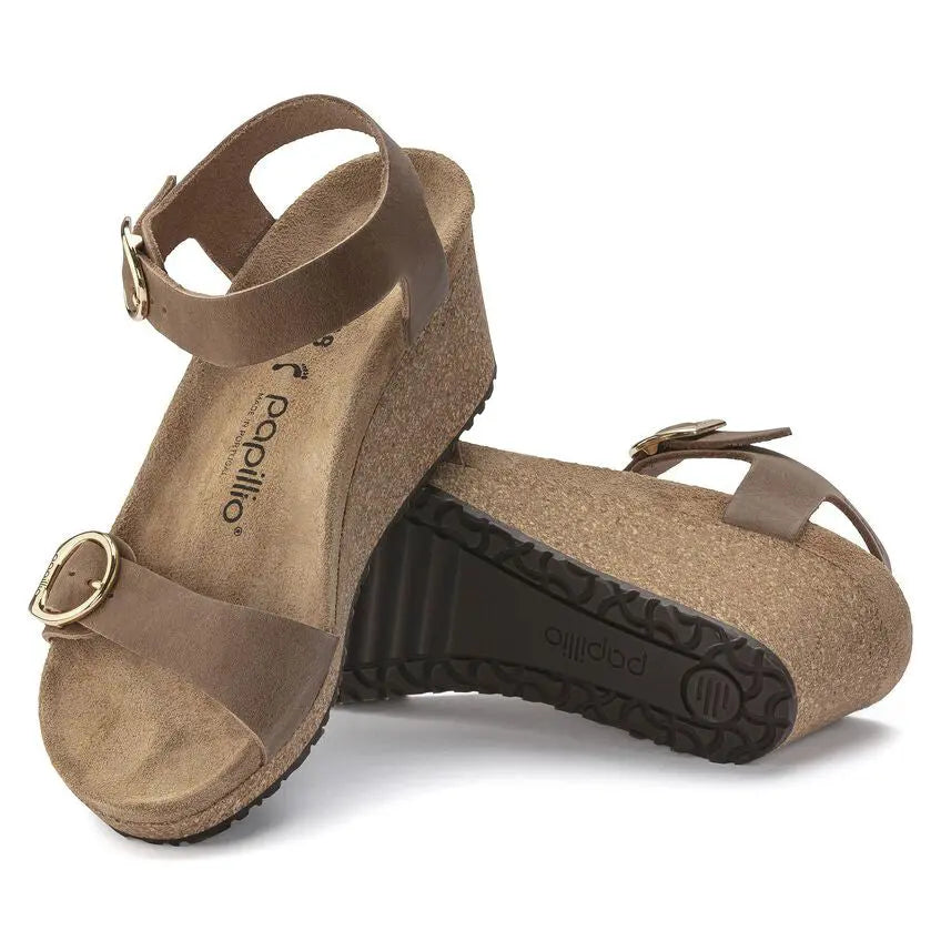Birkenstock Soley – Metallic Leather Wedge Sandal for Women BIRKENSTOCK