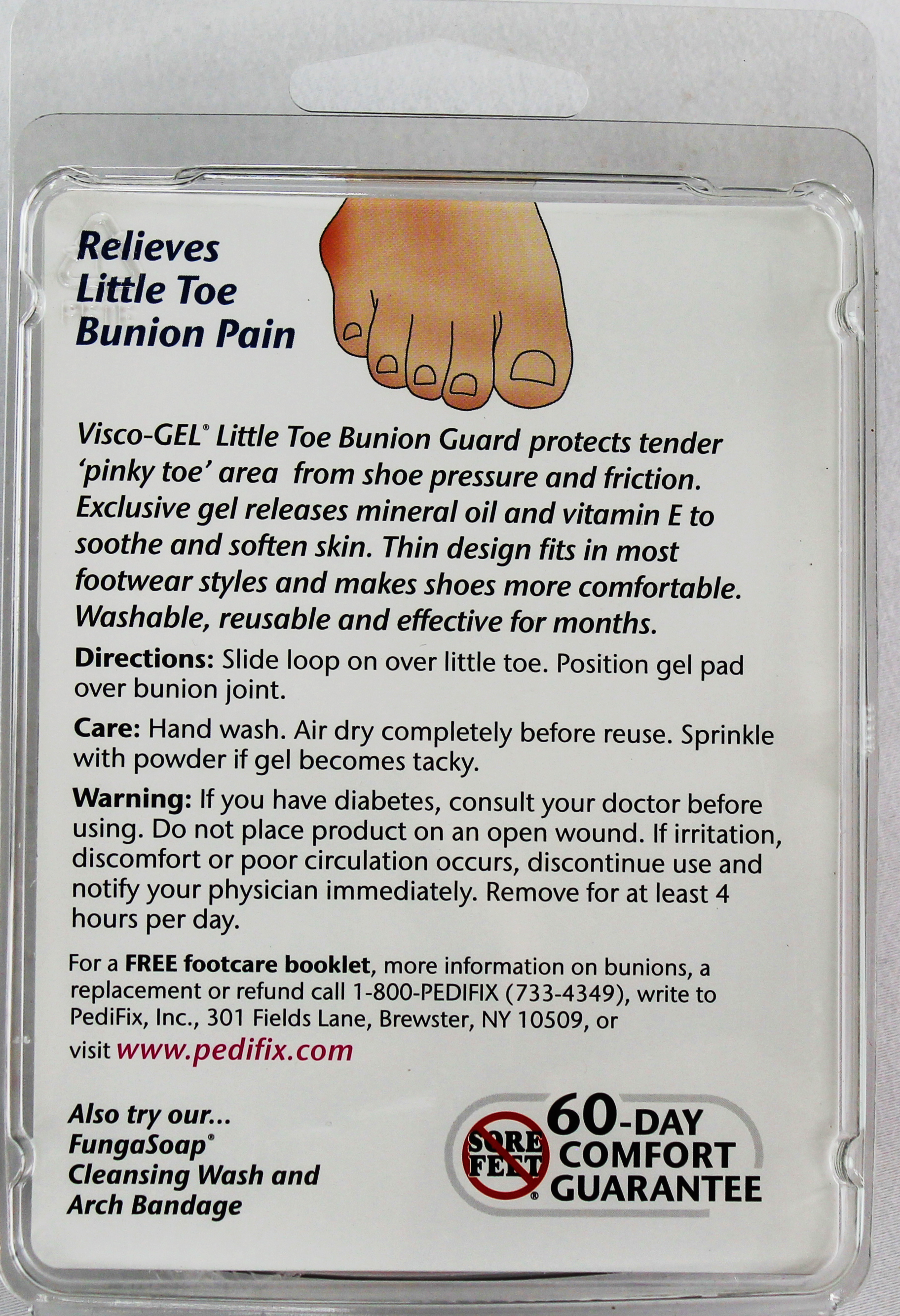 PediFix Visco-GEL Little Toe Bunion Guard – Cushion & Protect Bunionettes PEDIFIX