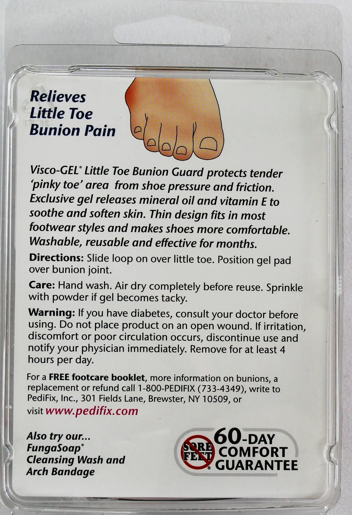 PediFix Visco-GEL Little Toe Bunion Guard – Cushion & Protect Bunionettes PEDIFIX
