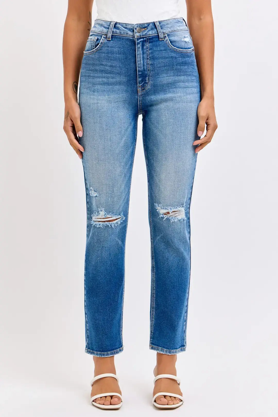Cello Everly High Rise Straight Jeans – Contoured Back Darts WAT? JEANS & CELLO JEANS