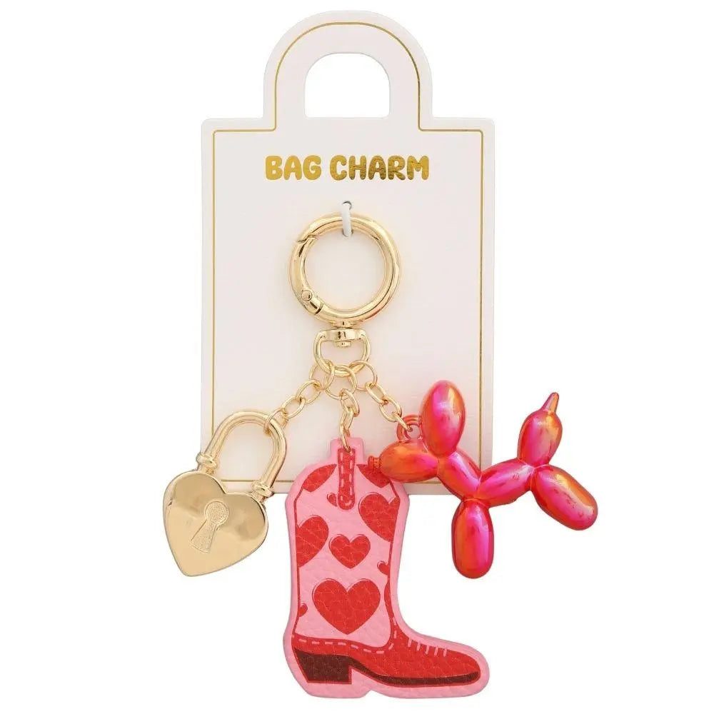 Joia Accessories Bag Charm – Western-Inspired Charm Keychain FUCHSIA-EA JOIA TRADING CO.