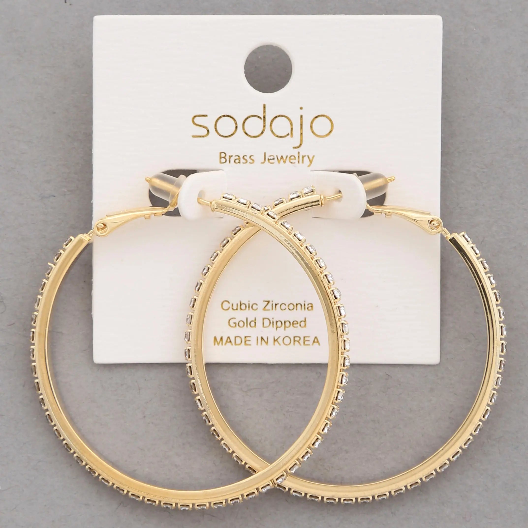 MOONLIT SPARK HOOP EARRINGS JOIA TRADING CO.