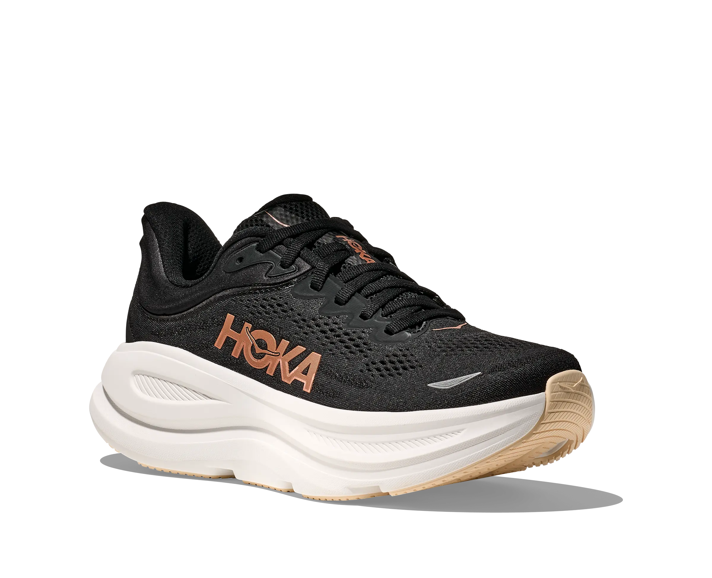 Women's Bondi 9 BLACK-ROSE-GOLD-D-10 HOKA