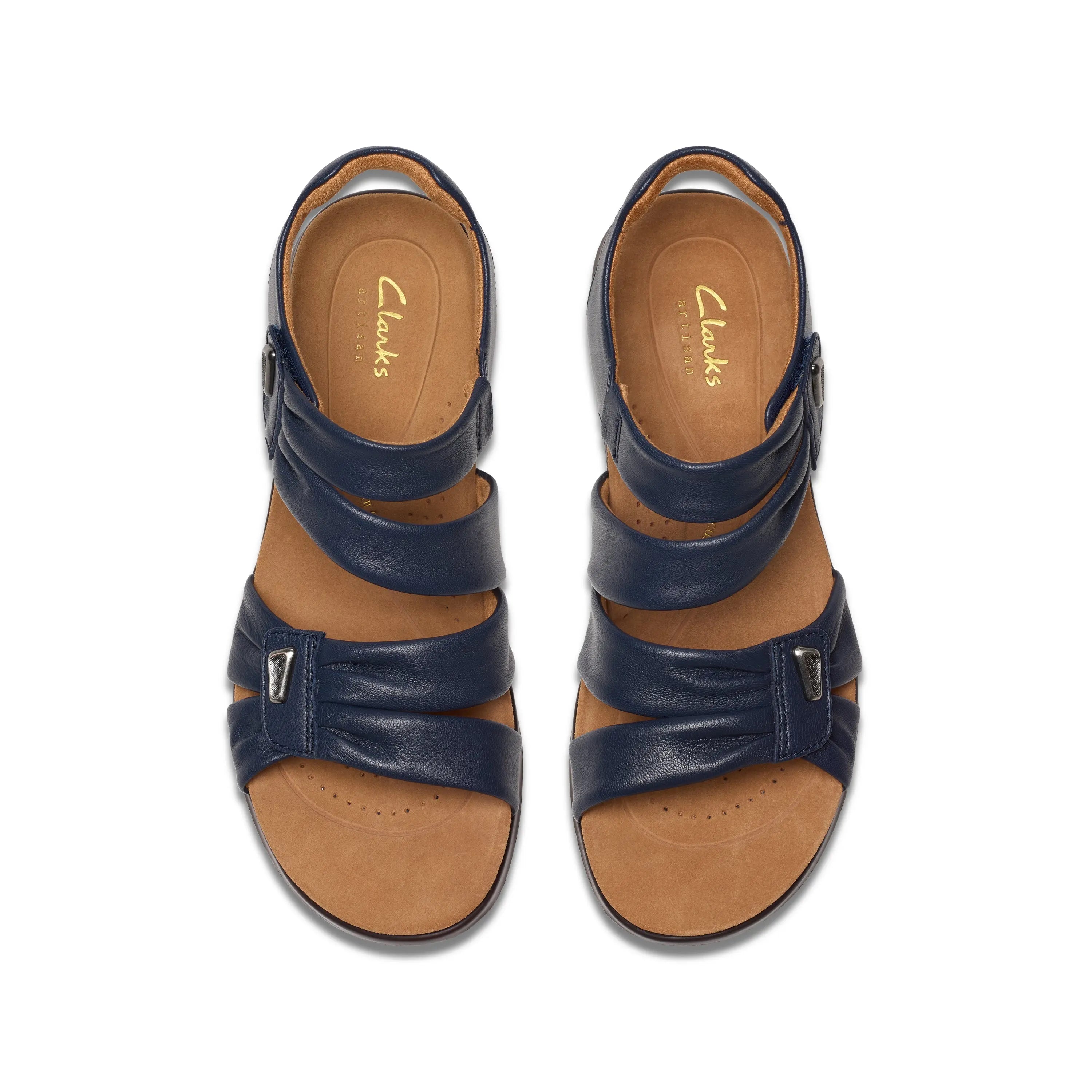 Clarks Katly Ave Sandal – Adjustable Laser-Cut Comfort Sandal with Cushion Footbed CLARKS