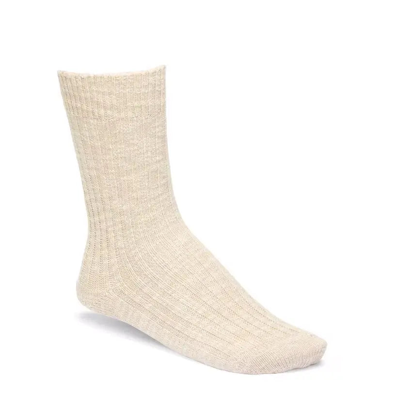 Birkenstock Cotton Slub Socks – Soft Cotton Everyday Essentials BEIGE-WHITE-39-41 BIRKENSTOCK