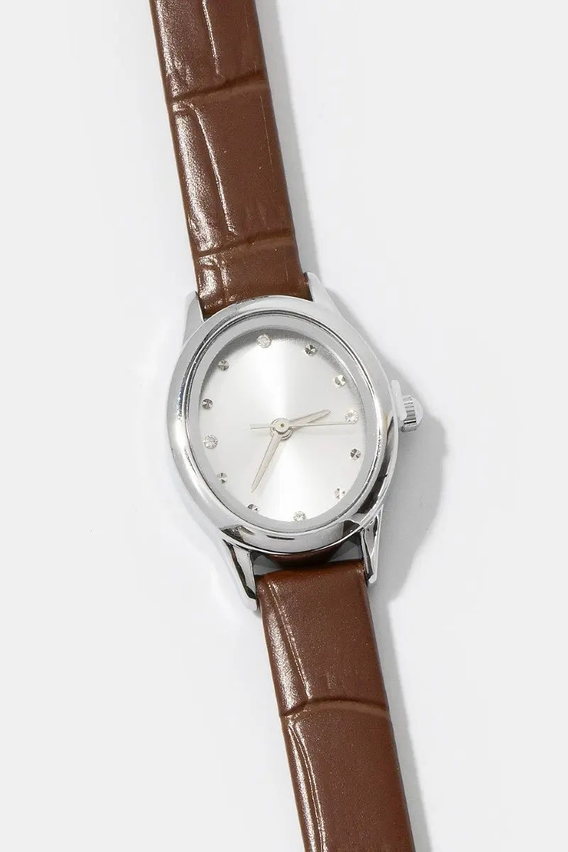 Fame Everly Classic Watch – Embossed Strap Watch FAME ACCESSORIES
