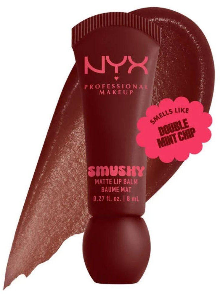Joia NYX Smushy Matte Lip Balm – Soft-Matte Buildable Color SMUDGE FUDGE-08 JOIA TRADING CO.