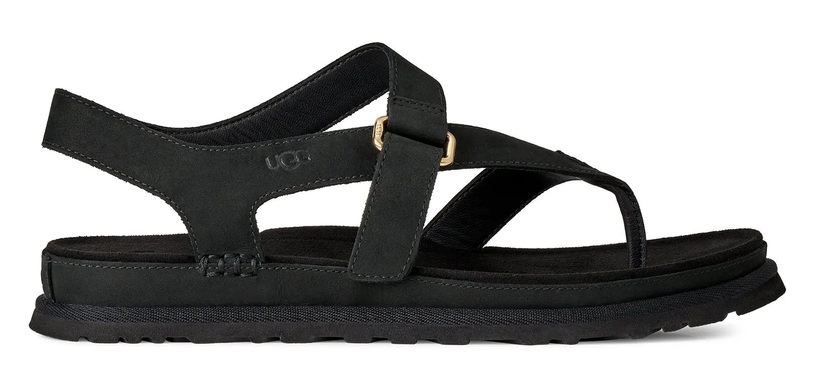 Women's UGG GoldenGaze Toe Post – Leather Strappy Adjustable Sandals UGG