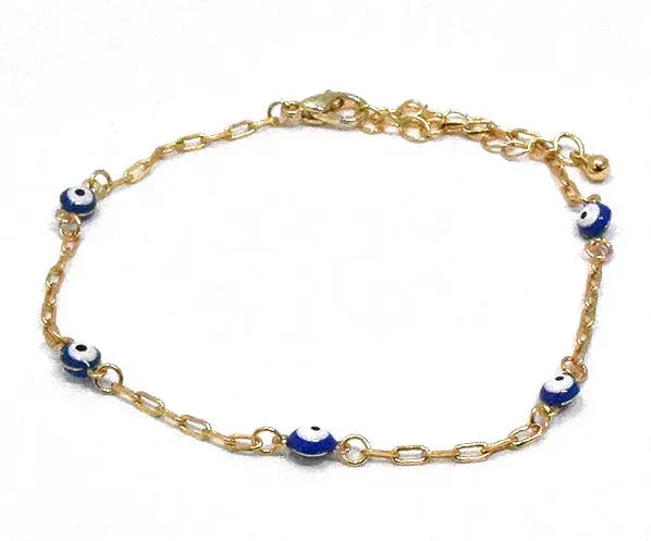 Joia Guardian Evil Eye Chain Bracelet – Delicate Chain Link Style JOIA TRADING CO.