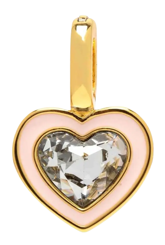 Pura Vida Harper Stone & Enamel Heart Charm – Sparkling Custom Jewelry PURA VIDA BRACELETS