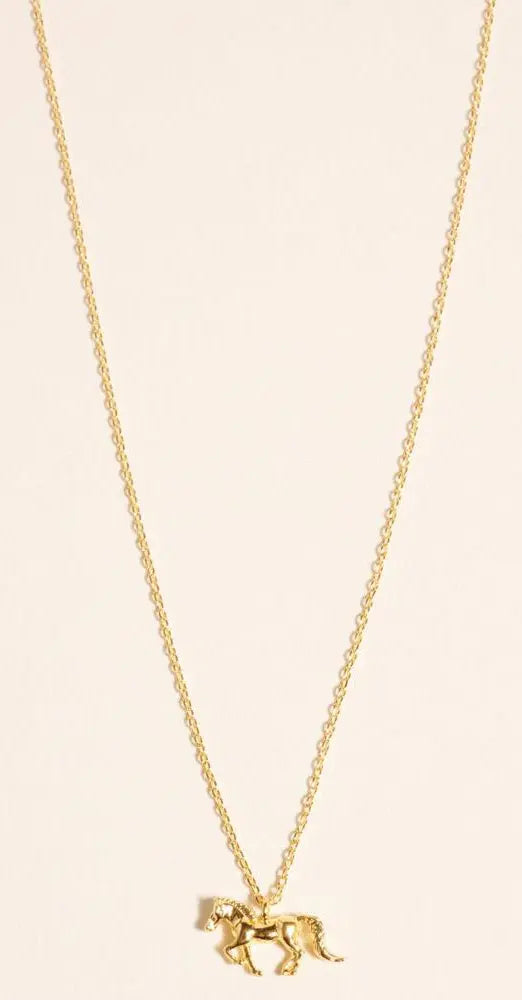 Joia Take Me To The Rodeo Horse Necklace – Delicate Western Pendant JOIA TRADING CO.