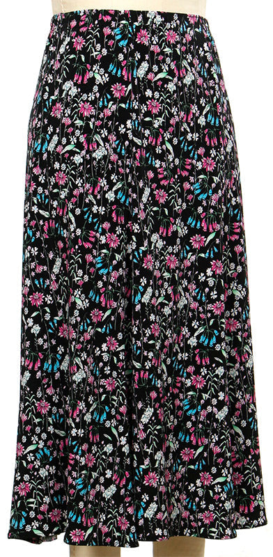 L Hamrick Wildflower Meadow Skirt – Elastic Waist Floral Skirt L HAMRICK