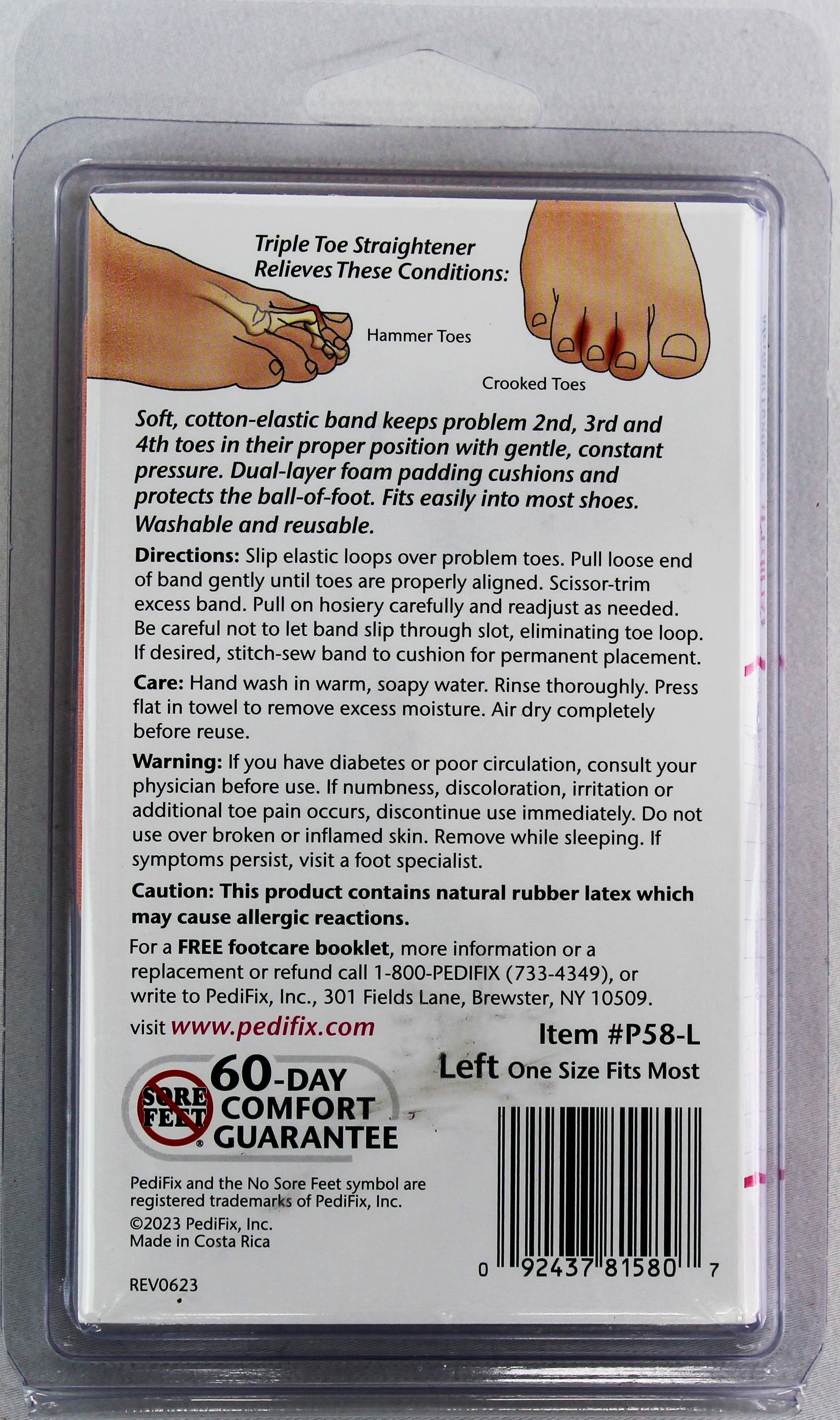 PediFix Triple Toe Straightener – Align & Support Three Crooked Toes PEDIFIX