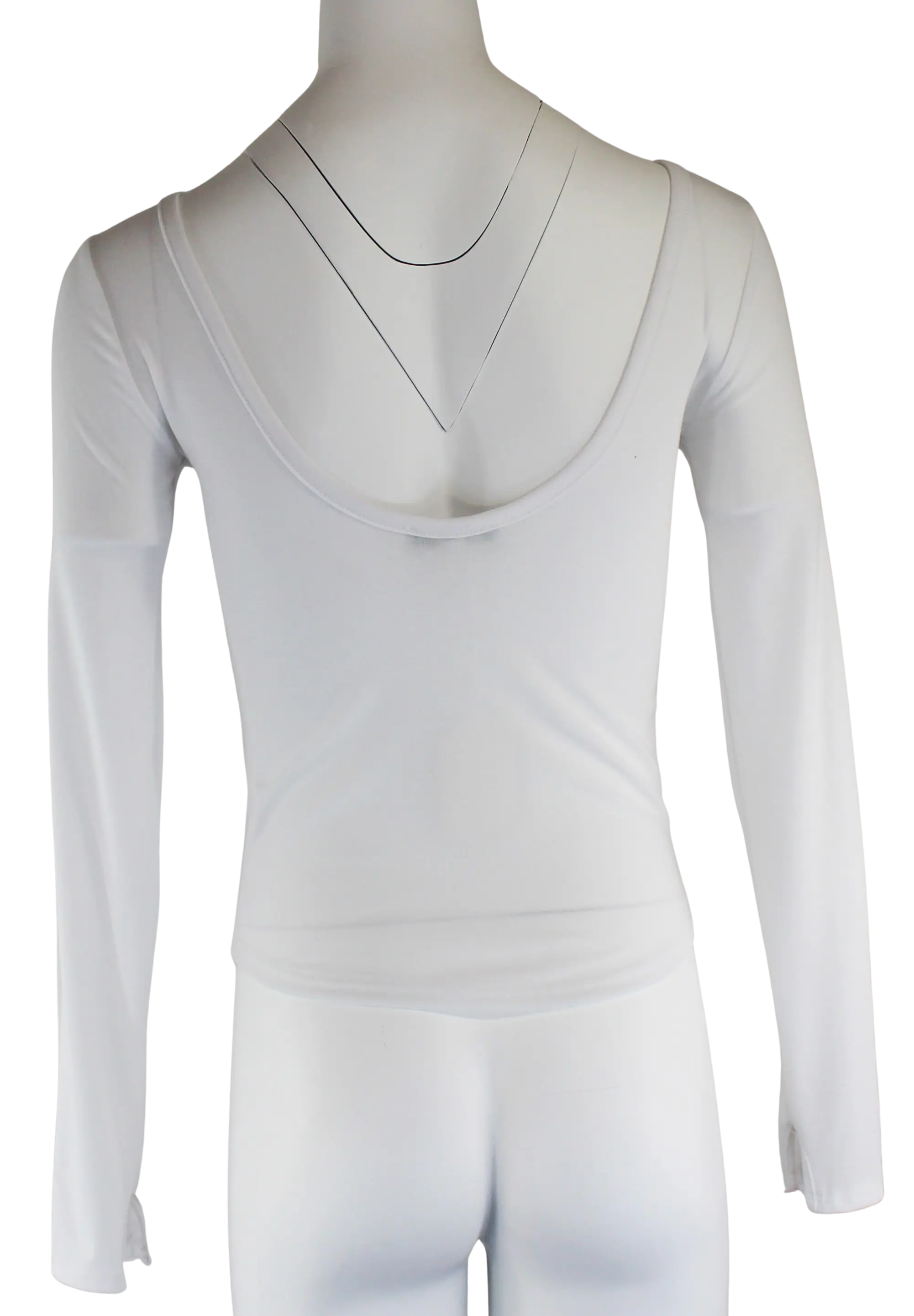 Hyfive Inc. Basic Open Top Tee – Long Sleeve Scoop Back Stretch Tee HYFIVE INC