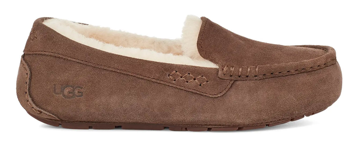 Women's UGG Ansley – Classic Suede Moccasin with Wool Lining