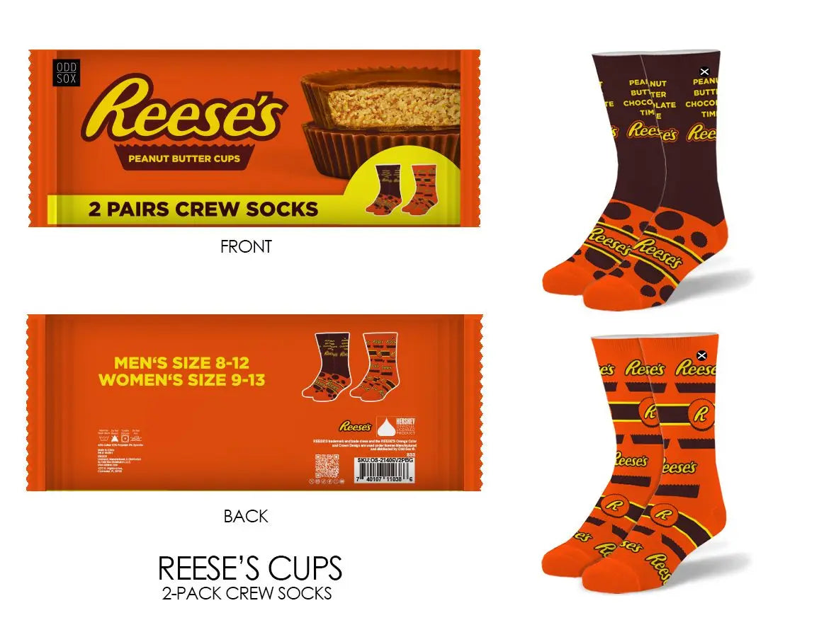 ODD SOX Sweet Treat 2 Pack Crew – A Sweet Surprise for Your Sock Collection Product variant