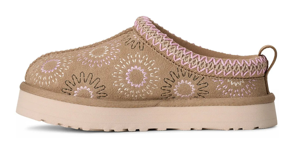 Kids’ UGG Tazz Sun Stitch – Cozy Embroidered Slip-On UGG