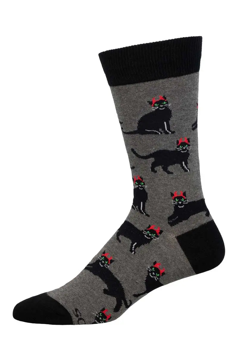 Men's Devilish Cats Socks SOCK SMITH
