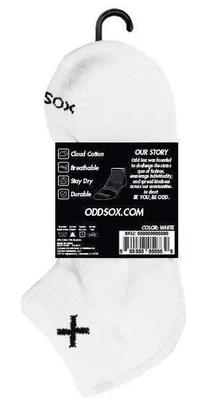 Women’s ODD SOX Basix Ankle Socks (3-Pack) – Comfortable & Breathable Fit ODD SOX