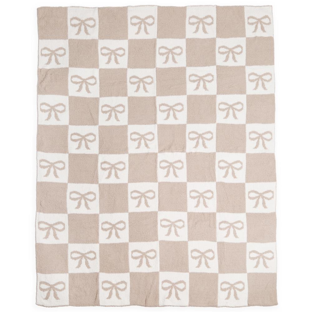 Joia Cuddle Cloud Comfy Blanket – Ultra-Soft 50” x 60” Throw BEIGE BOW JOIA TRADING CO.