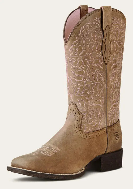Women's Ariat Round Up Remuda Boot – Comfortable Square Toe Boots ARIAT