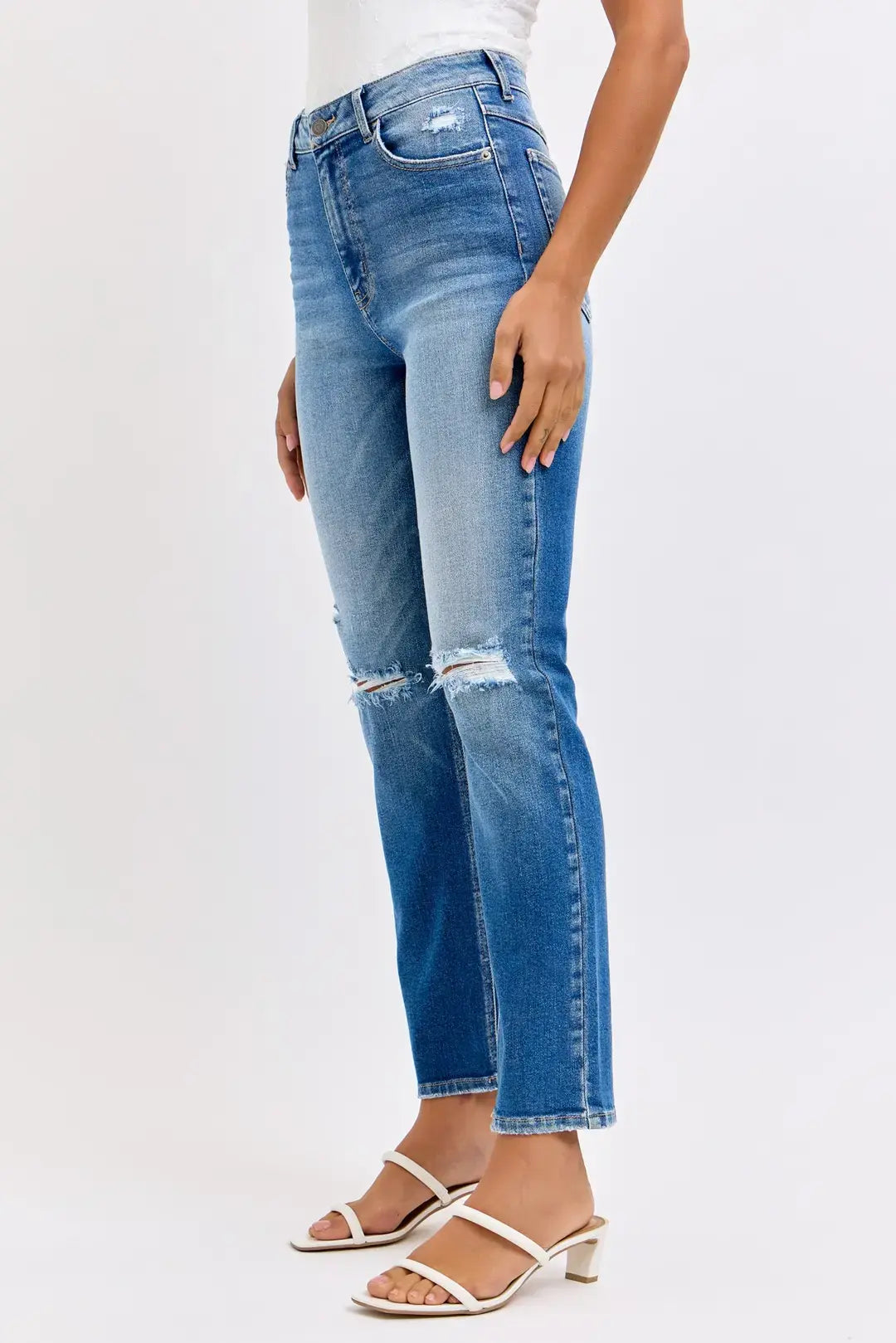 Cello Everly High Rise Straight Jeans – Contoured Back Darts WAT? JEANS & CELLO JEANS