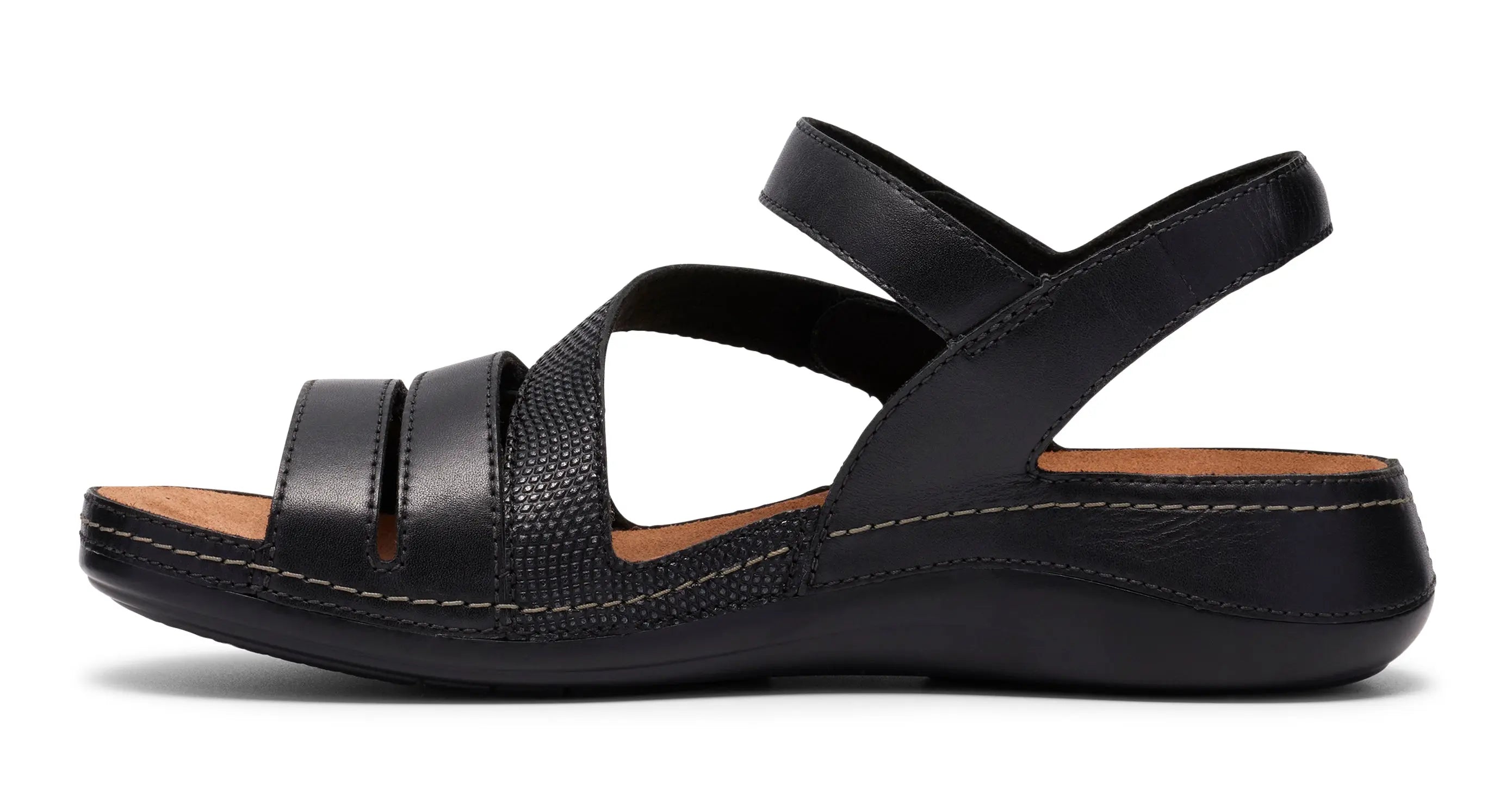 Women's Clarks Cecily Mix Sandals – Comfort Leather Strappy Sandals CLARKS