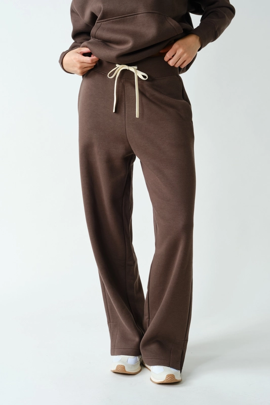 Mono B CloudWalk Wide Leg Fleece Pants – Relaxed Lounge Pants