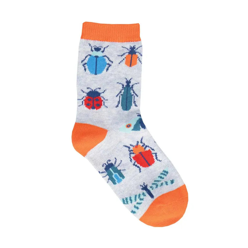 Kid's Buggin' Out Socks BLUE-HEATHER-4-7-YEARS SOCK SMITH