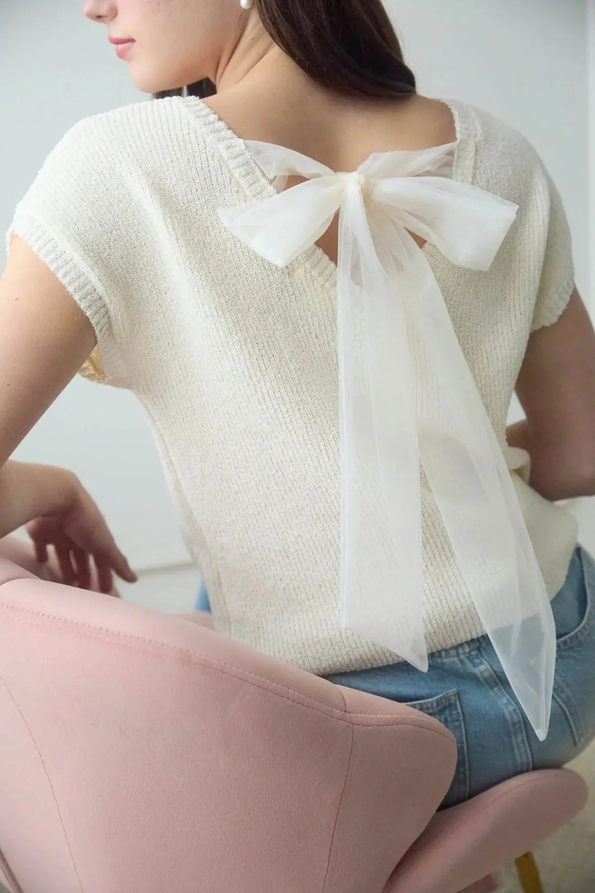 Blu Pepper Summer Livin' Top – Relaxed Fit with Chiffon Back Tie BLU PEPPER