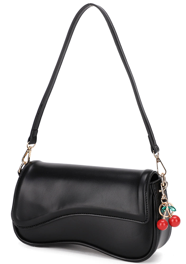 Joia Cherry Kiss Purse – Chic Curved Flap Shoulder Bag JOIA TRADING CO.