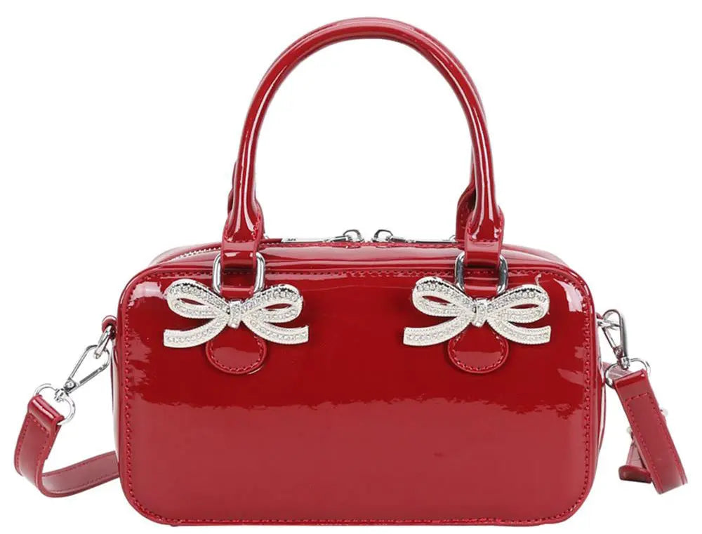 Joia Double Bow Darling Bag – Chic Mini Bow Handbag JOIA TRADING CO.