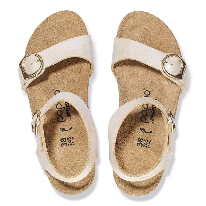 Birkenstock Soley – Metallic Leather Wedge Sandal for Women BIRKENSTOCK
