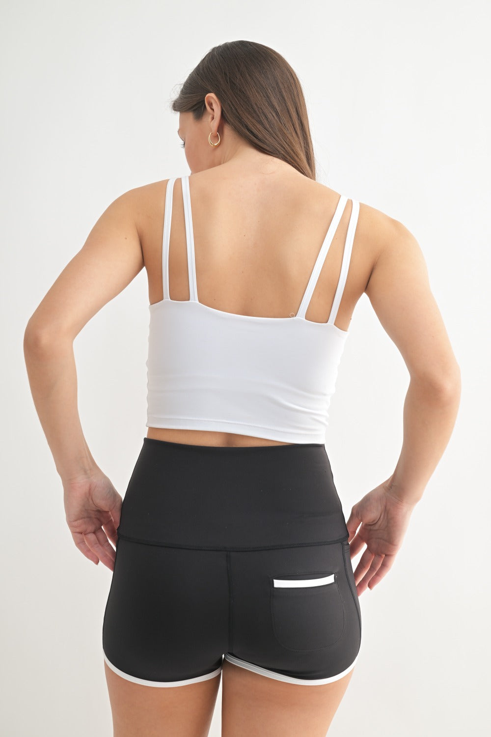 Mono B Maxine Double Strap Sports Bra – Longline Low-Impact Bra MONO B