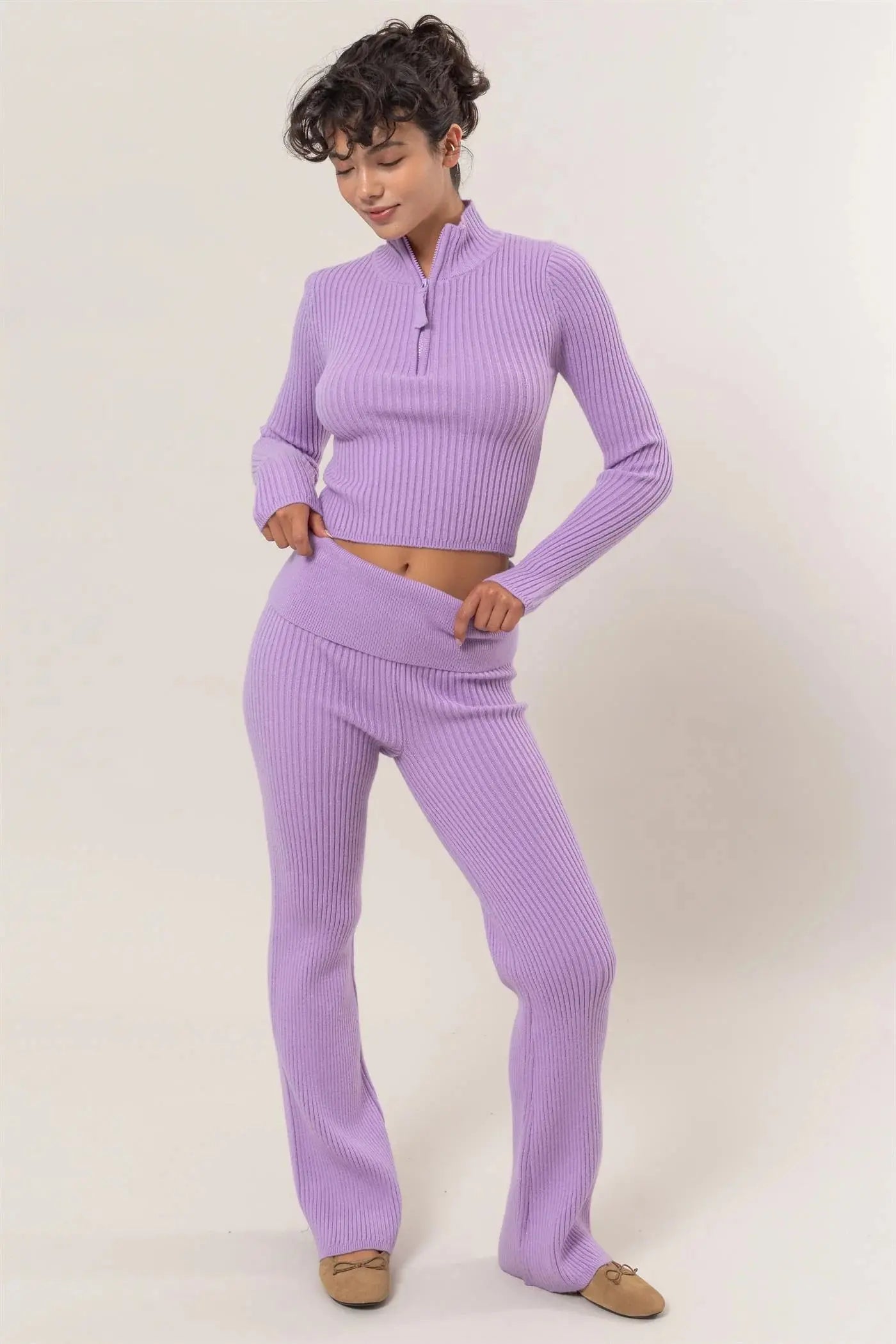 Hyfive Inc Deja Vu Knit Top – Effortless Chic with a Modern Edge